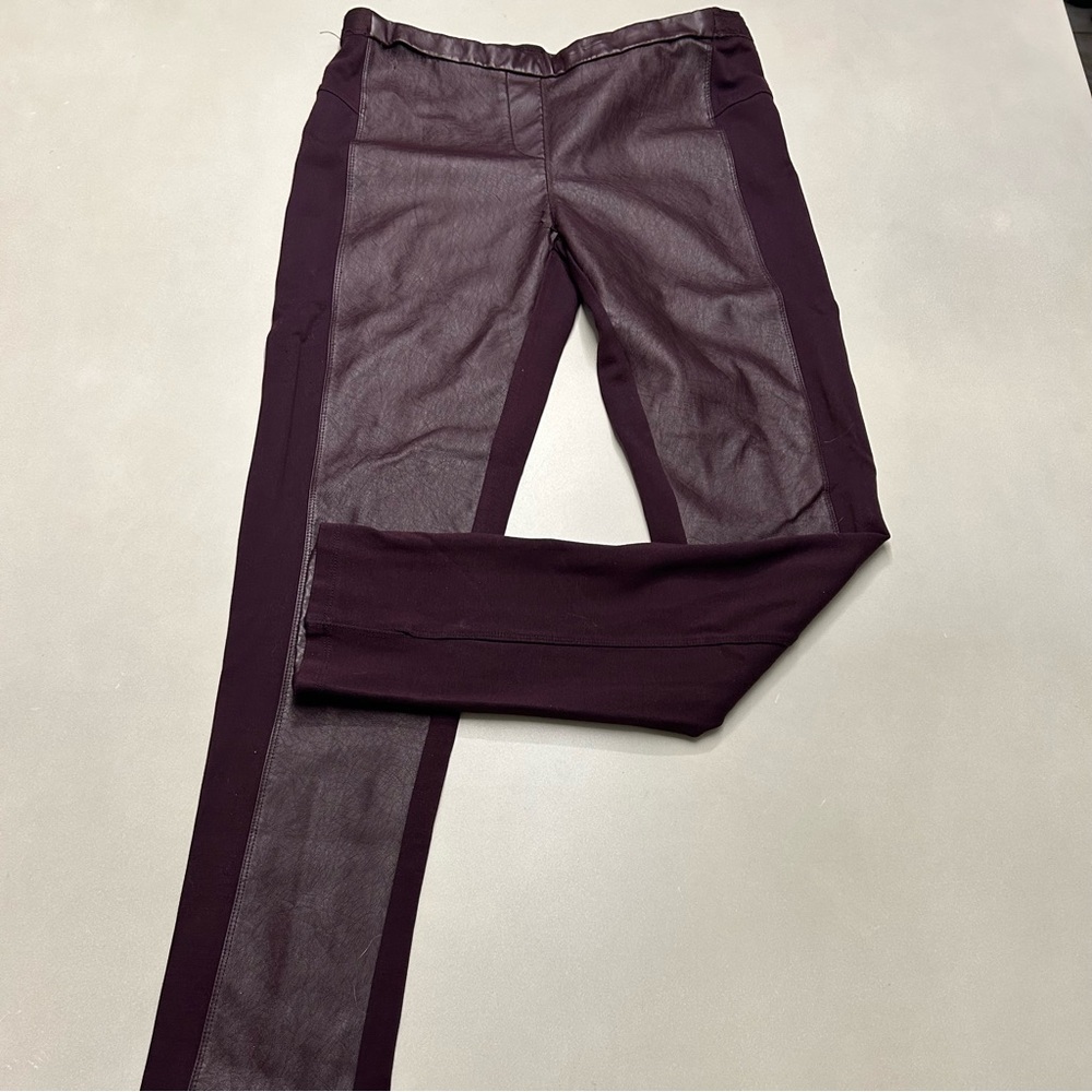 Dex Women’s pull up Burgundy Pants, Size M